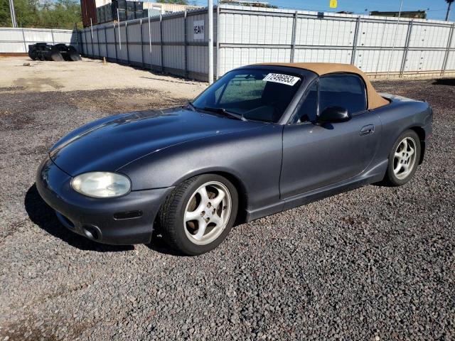 JM1NB3538Y0138885 - 2000 MAZDA MX-5 MIATA BASE GRAY photo 1