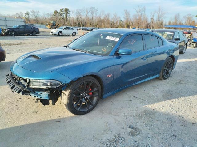 2C3CDXGJ2LH234847 - 2020 DODGE CHARGER SCAT PACK BLUE photo 1