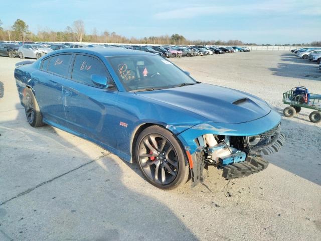 2C3CDXGJ2LH234847 - 2020 DODGE CHARGER SCAT PACK BLUE photo 4