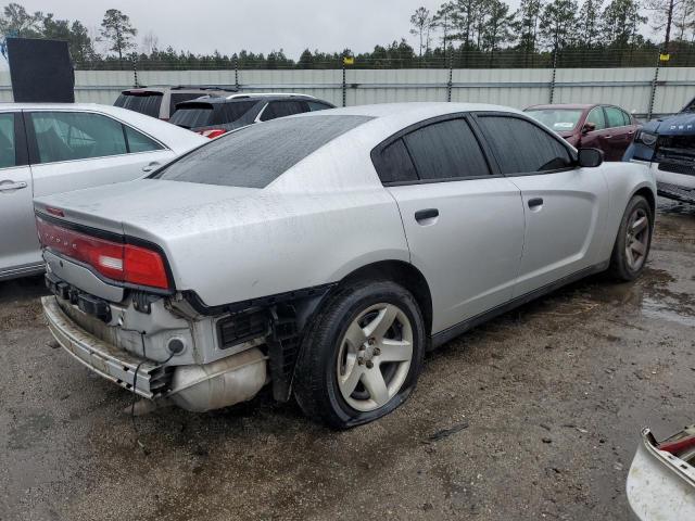 2C3CDXAG4EH282804 - 2014 DODGE CHARGER POLICE SILVER photo 3