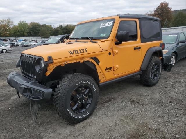 1C4GJXAN9MW638877 - 2021 JEEP WRANGLER SPORT YELLOW photo 1