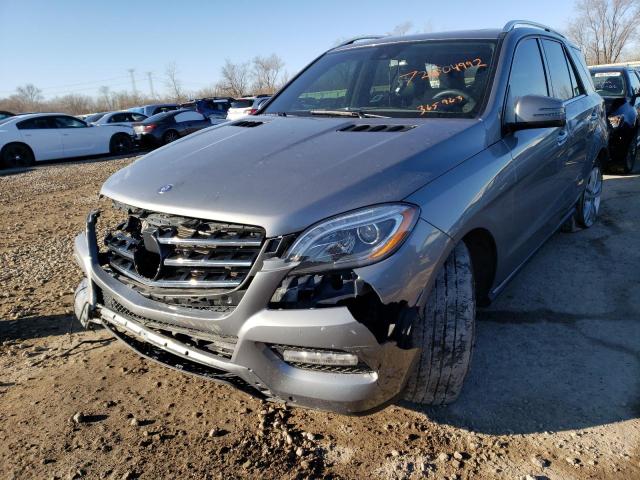 4JGDA5HBXEA365963 - 2014 MERCEDES-BENZ ML 350 4MATIC GRAY photo 1
