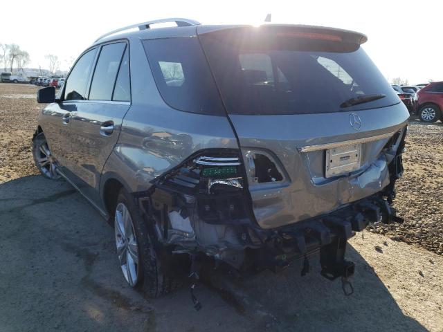 4JGDA5HBXEA365963 - 2014 MERCEDES-BENZ ML 350 4MATIC GRAY photo 2