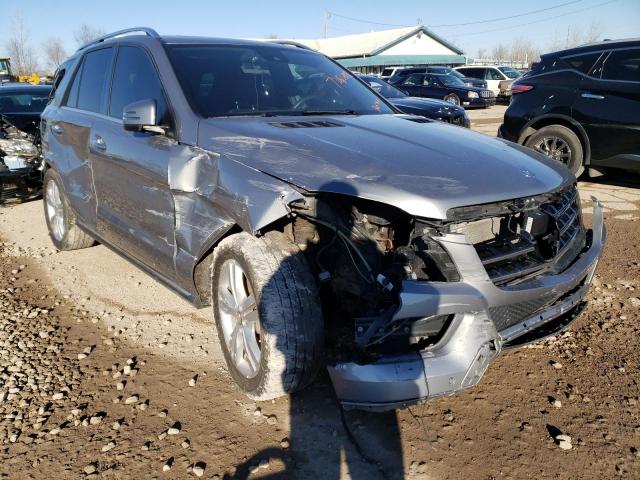 4JGDA5HBXEA365963 - 2014 MERCEDES-BENZ ML 350 4MATIC GRAY photo 4