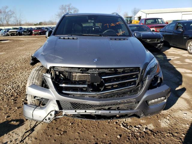 4JGDA5HBXEA365963 - 2014 MERCEDES-BENZ ML 350 4MATIC GRAY photo 5