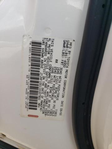 JTJHF10U110167900 - 2001 LEXUS RX 300 WHITE photo 13