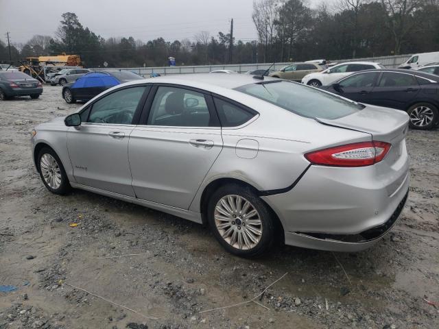 3FA6P0LU5ER187902 - 2014 FORD FUSION SE HYBRID SILVER photo 2