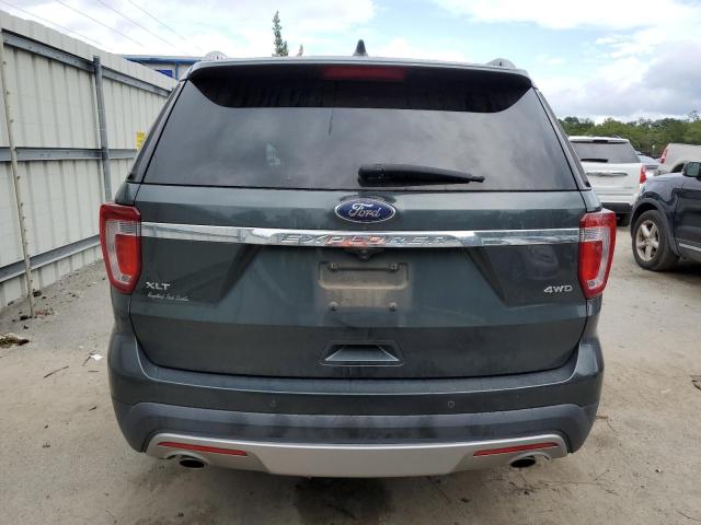 1FM5K8D89GGB57361 - 2016 FORD EXPLORER XLT GREEN photo 6