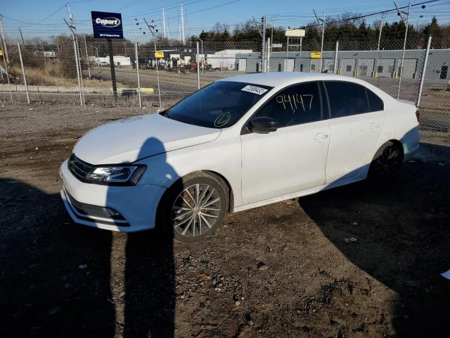 3VWD17AJ4GM228666 - 2016 VOLKSWAGEN JETTA SPORT WHITE photo 1