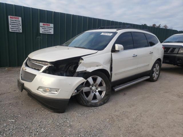 1GNKRLED5BJ114138 - 2011 CHEVROLET TRAVERSE LTZ WHITE photo 1