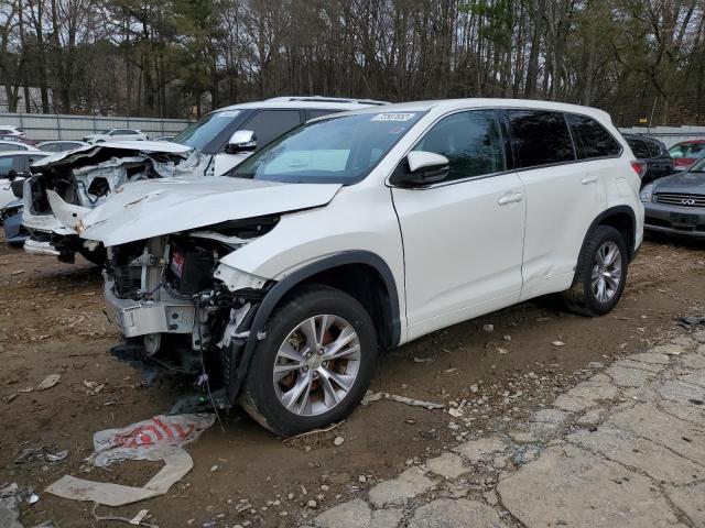 5TDZKRFH5FS108767 - 2015 TOYOTA HIGHLANDER LE WHITE photo 1