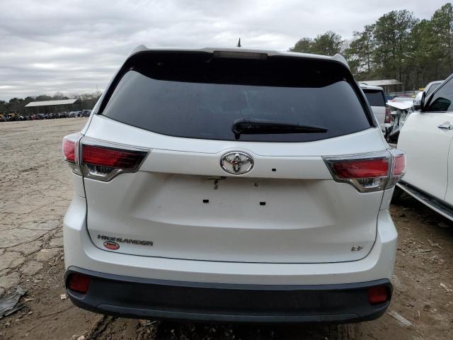 5TDZKRFH5FS108767 - 2015 TOYOTA HIGHLANDER LE WHITE photo 6