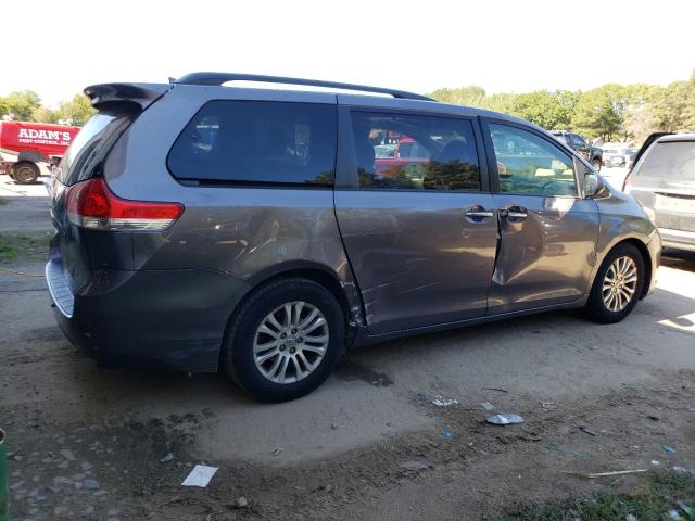 5TDYK3DC7BS130800 - 2011 TOYOTA SIENNA XLE GRAY photo 3