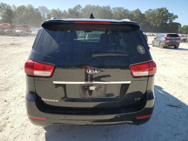 KNDMB5C15G6107968 - 2016 KIA SEDONA LX BLACK photo 6