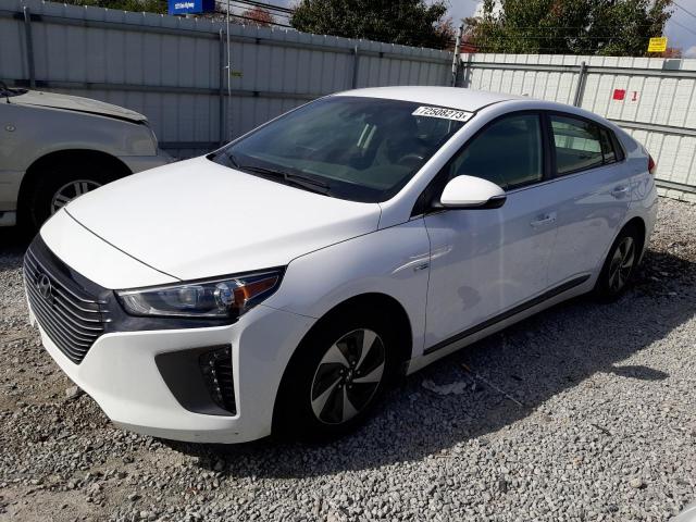 KMHC75LC8KU110703 - 2019 HYUNDAI IONIQ SEL WHITE photo 1