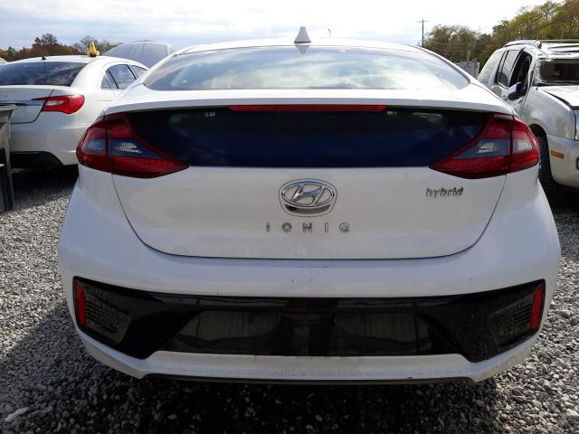 KMHC75LC8KU110703 - 2019 HYUNDAI IONIQ SEL WHITE photo 6