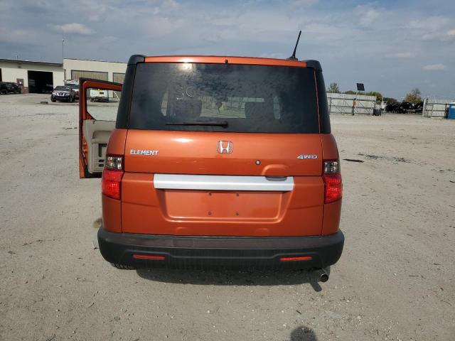 5J6YH28729L005053 - 2009 HONDA ELEMENT EX ORANGE photo 6