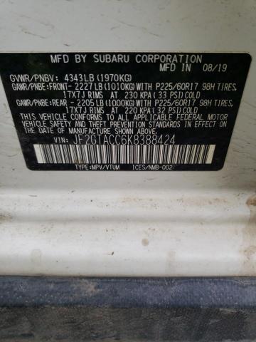 JF2GTACC6K8388424 - 2019 SUBARU CROSSTREK PREMIUM 白色 照片 13