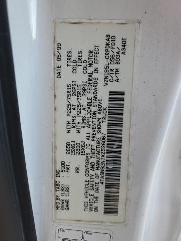 4TASN92N7XZ526067 - 1999 TOYOTA TACOMA XTRACAB PRERUNNER თეთრი ფოტო 12