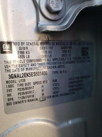 3GNAL2EK5ES601400 - 2014 CHEVROLET CAPTIVA LS 米色 照片 13