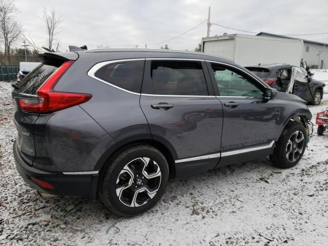 2HKRW2H92KH636297 - 2019 HONDA CR-V TOURING GRAY photo 3