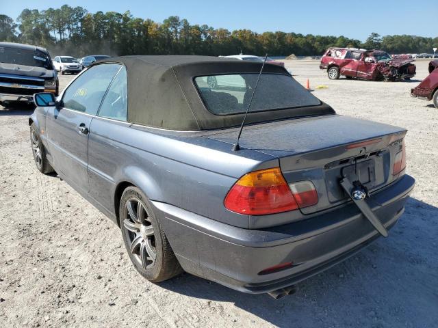 WBABS33413PG91344 - 2003 BMW 325 CI GRAY photo 3