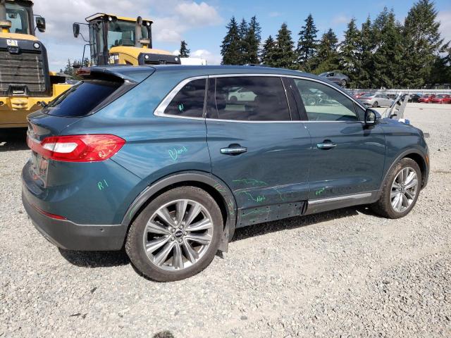 2LMTJ8LPXGBL68129 - 2016 LINCOLN MKX RESERVE Կապույտ լուսանկար 3