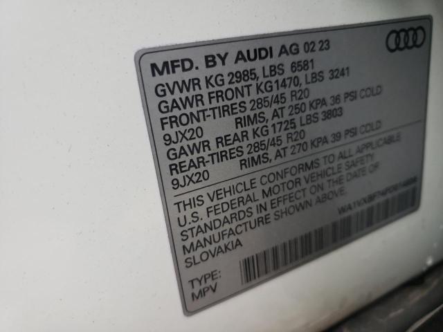 WA1VXBF74PD014806 - 2023 AUDI Q7 PRESTIGE WHITE photo 12
