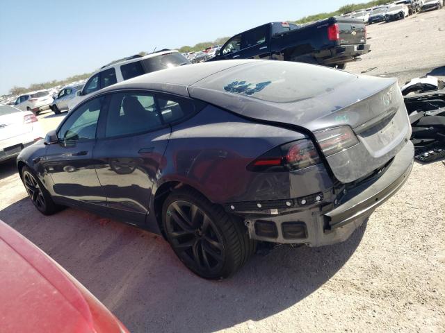 5YJSA1E51NF493955 - 2022 TESLA MODEL S ნაცრისფერი ფოტო 2