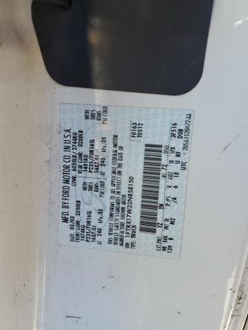 1FTRX17W33NB58150 - 2003 FORD F150 თეთრი ფოტო 12
