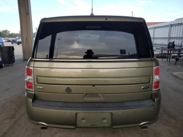 2FMGK5C83EBD06005 - 2014 FORD FLEX SEL GREEN photo 6