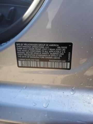 1VWMA7A34LC021045 - 2020 VOLKSWAGEN PASSAT R-LINE Gümüş foto 13