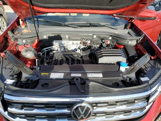 1V25E2CA6LC219456 - 2020 VOLKSWAGEN ATLAS CROS SE წითელი ფოტო 12