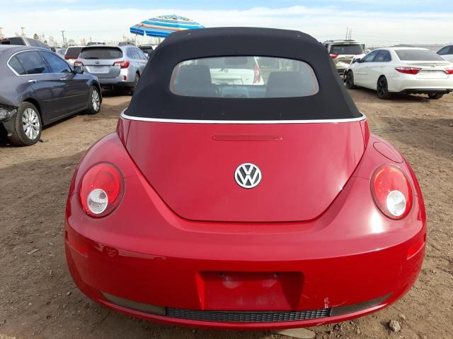 3VWRG31Y68M413670 - 2008 VOLKSWAGEN NEW BEETLE CONVERTIBLE SE RED photo 6