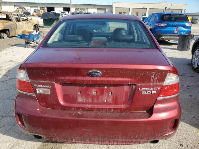 4S3BL856X94210011 - 2009 SUBARU LEGACY 3.0R LIMITED RED photo 6