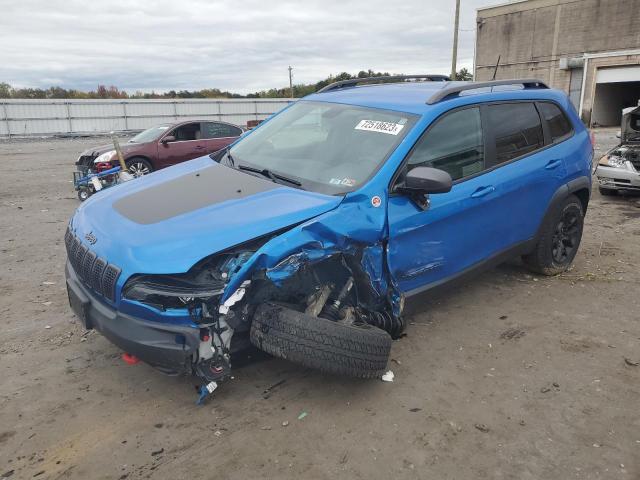 1C4PJMBN2KD249701 - 2019 JEEP CHEROKEE TRAILHAWK BLUE photo 1