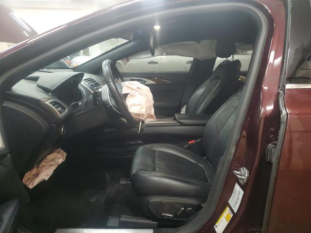 3LN6L5F9XJR605127 - 2018 LINCOLN MKZ RESERVE მუქწითელი ფოტო 7