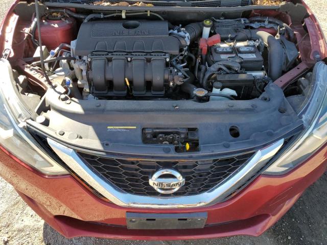 3N1AB7AP2KY393983 - 2019 NISSAN SENTRA S BURGUNDY photo 11