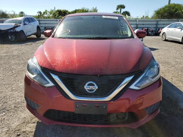 3N1AB7AP2KY393983 - 2019 NISSAN SENTRA S BURGUNDY photo 5