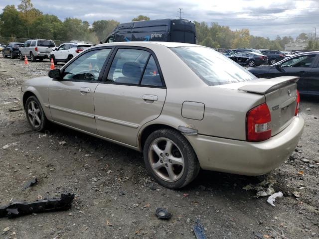 JM1BJ225710418289 - 2001 MAZDA PROTEGE LX BEIGE photo 2