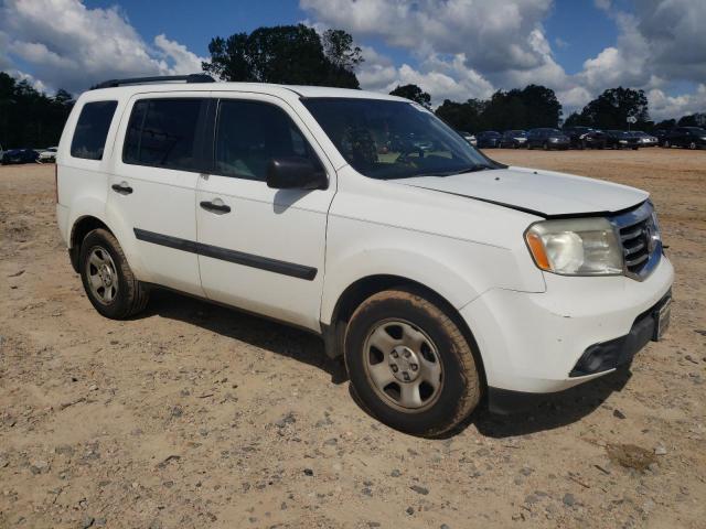 5FNYF3H27EB016553 - 2014 HONDA PILOT LX WHITE photo 4