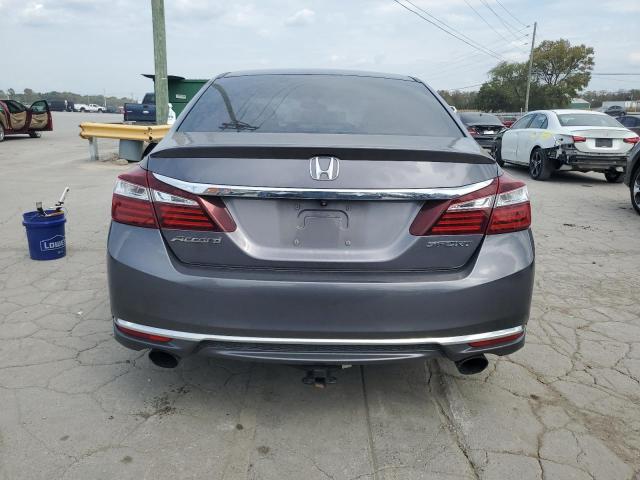 1HGCR2F52GA042905 - 2016 HONDA ACCORD SPORT GRAY photo 6