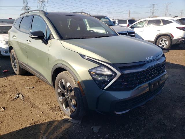 5XYK6CAF2PG131561 - 2023 KIA SPORTAGE X LINE GREEN photo 4