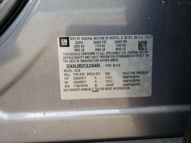 3GKALUEU7JL249404 - 2018 GMC TERRAIN SLE GRAY photo 13