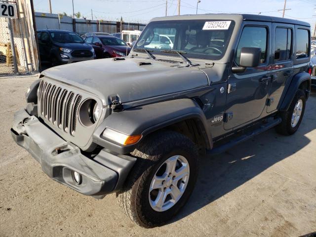 1C4HJXDG5KW546308 - 2019 JEEP WRANGLER U SPORT GRAY photo 1