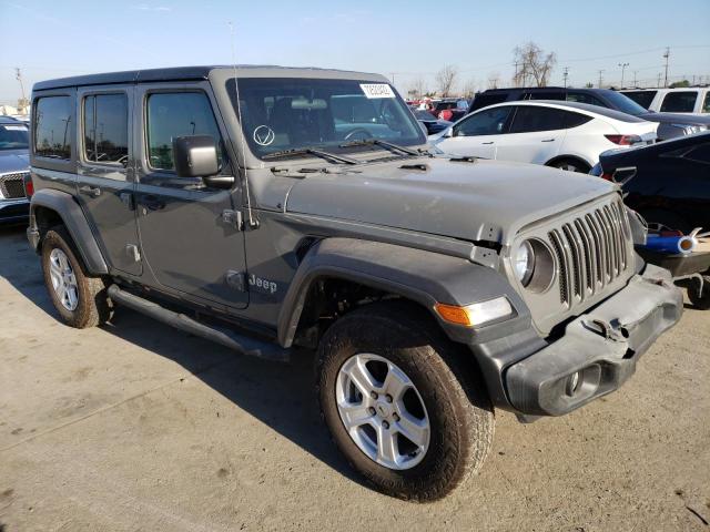 1C4HJXDG5KW546308 - 2019 JEEP WRANGLER U SPORT ნაცრისფერი ფოტო 4