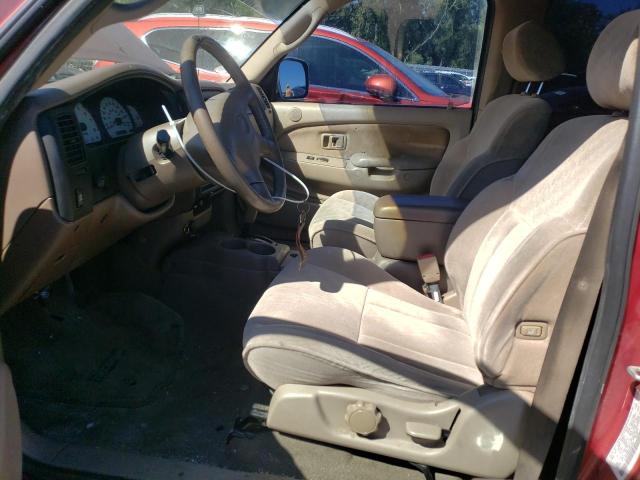 5TEGN92N03Z281945 - 2003 TOYOTA TACOMA DOUBLE CAB PRERUNNER RED photo 7