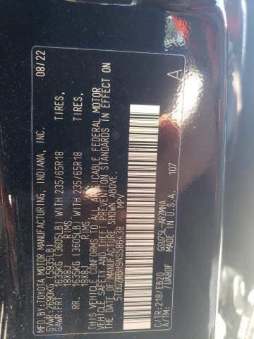 5TDGZRBH9NS586438 - 2022 TOYOTA HIGHLANDER XLE Qara foto 14