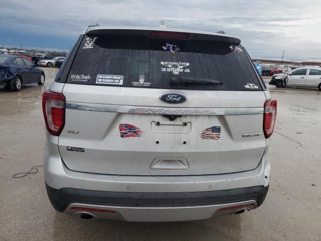 1FM5K7D87GGA84632 - 2016 FORD EXPLORER XLT SILVER photo 6