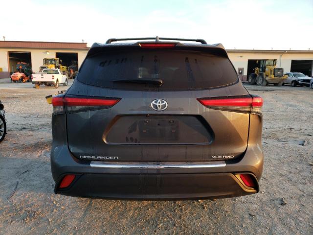 5TDHZRBH8NS227859 - 2022 TOYOTA HIGHLANDER XLE GRAY photo 6